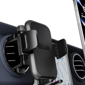 Round Vent Car Phone Holder for Jeep Wrangler JL(2018-2025) Gradiator (2020-2024) Compass (2009-2016) [Thick Case Friend