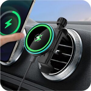 Qi2 Certified 15W Fast Charging Wireless Phone Holder for Jeep Wrangler JL(2018-2025) Gradiator (2020-2024) Compass (200