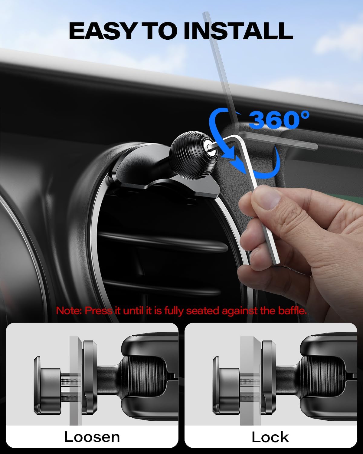 b0fsk15b5l 5 Phone Mount for Jeep Wrangler JL 2018-2023 & Gladiator JT 2020-2023